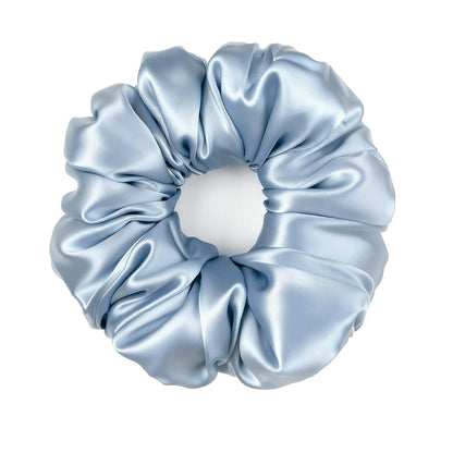 Silmer 22 Momme Silk Pillow Scrunchie Air, Oversized Lightweight Mulberry Silk Hair Tie with High Elasticity, Soft Padded No Crease Ponytail & Sleep Holder (Dusty Rose, 1Pc)