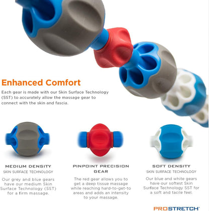 ProStretch Pro Roller Massage Stick, Deep Tissue Recovery for Muscle Soreness, Physical Therapy, and Myofascial Release