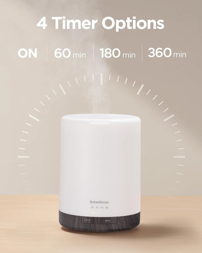 InnoGear 300ML Essential Oil Diffuser, Premium 5-in-1 Ultrasonic Aromatherapy Diffusers Mother's Gift Scent Humidifier Aroma Diffuser Vaporizer Auto-Off Timer for Room Office Home, Yellow, Medium