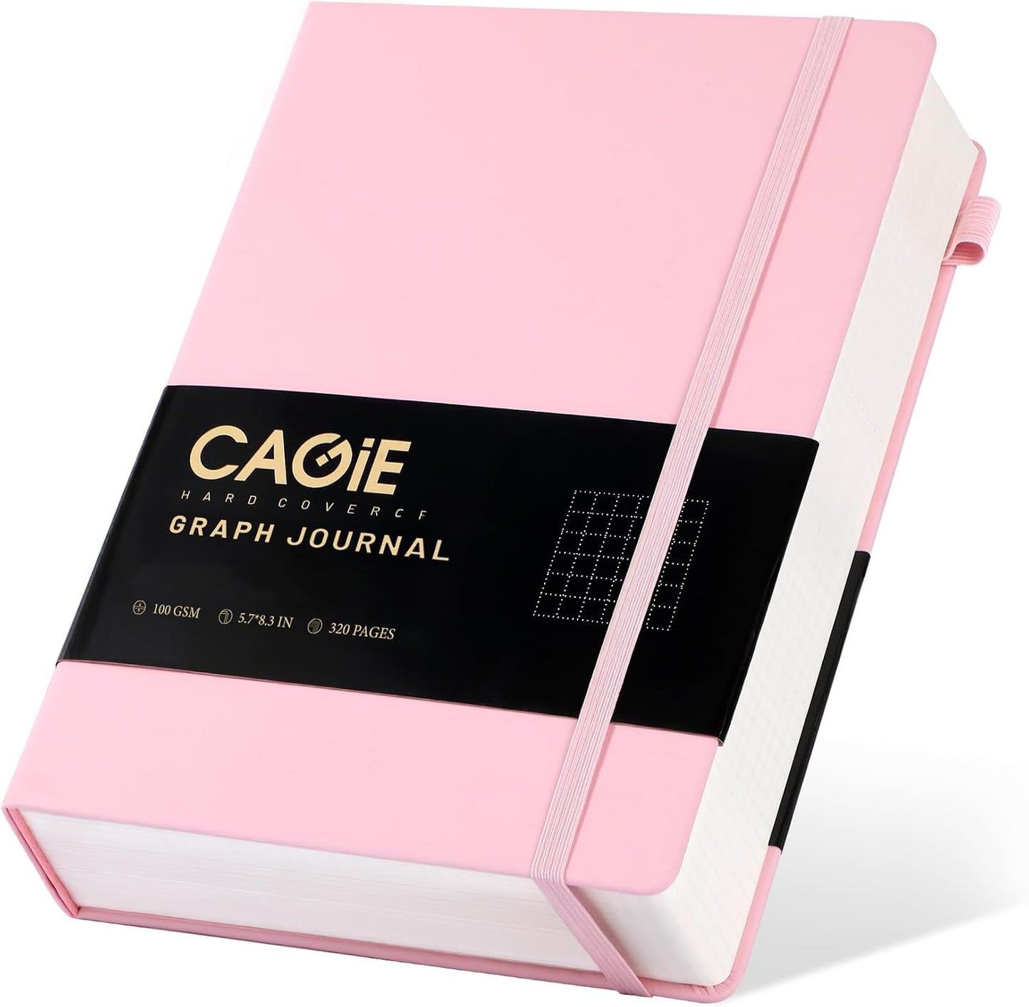 CAGIE Lined Journal Notebook for Women Men 320 Pages 100 Gsm Paper Thick Journaling Notebooks A5 Leather Journals for Writing Hardcover Journal Supplies for Work Note Taking Diary, 5.7x8.3 In, Green