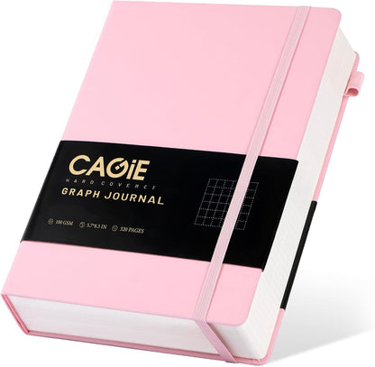 CAGIE Lined Journal Notebook for Women Men 320 Pages 100 Gsm Paper Thick Journaling Notebooks A5 Leather Journals for Writing Hardcover Journal Supplies for Work Note Taking Diary, 5.7x8.3 In, Green