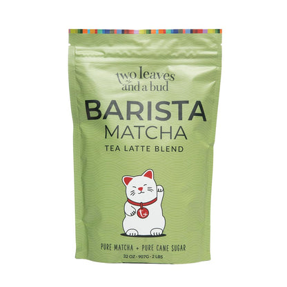 Two Leaves and a Bud Barista Matcha Sweetened Latte Blend, 120g (Pack of 2)