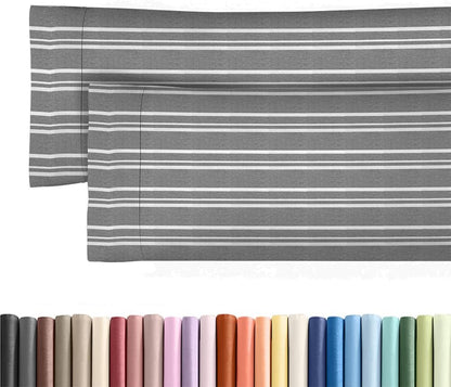 Standard Pillow Cases Set of 10 - Ultra Soft Hotel Quality Pillowcase Covers - Comfy, Cozy & Wrinkle Free - Shrink, Stain and Fade Resistant - Machine Washable Pillow Protectors - 10 Pcs Set - White - Colors B