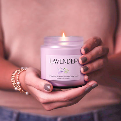 Scented Candle Gift Set, Soy Candles for Women, Sleep Candles for Home Scented, 2 Pack Aromatherapy Candle for Relaxing, Sleep, Stress Relief & Home Decor