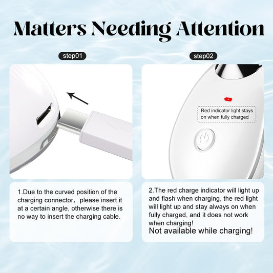 Neck Face Massager Tool, 3-in-1 Portable Facial Massager, Face Sculpting Tool at Home for Skin Care with Vibration (White)