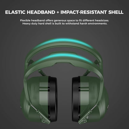 ProCase Extra Large SNR 37dB Noise Cancelling Headphones NRR 30dB Ear Muffs | Hearing Protection for Adults Noise Reduction, Wide Size Adjustment and Comfortable