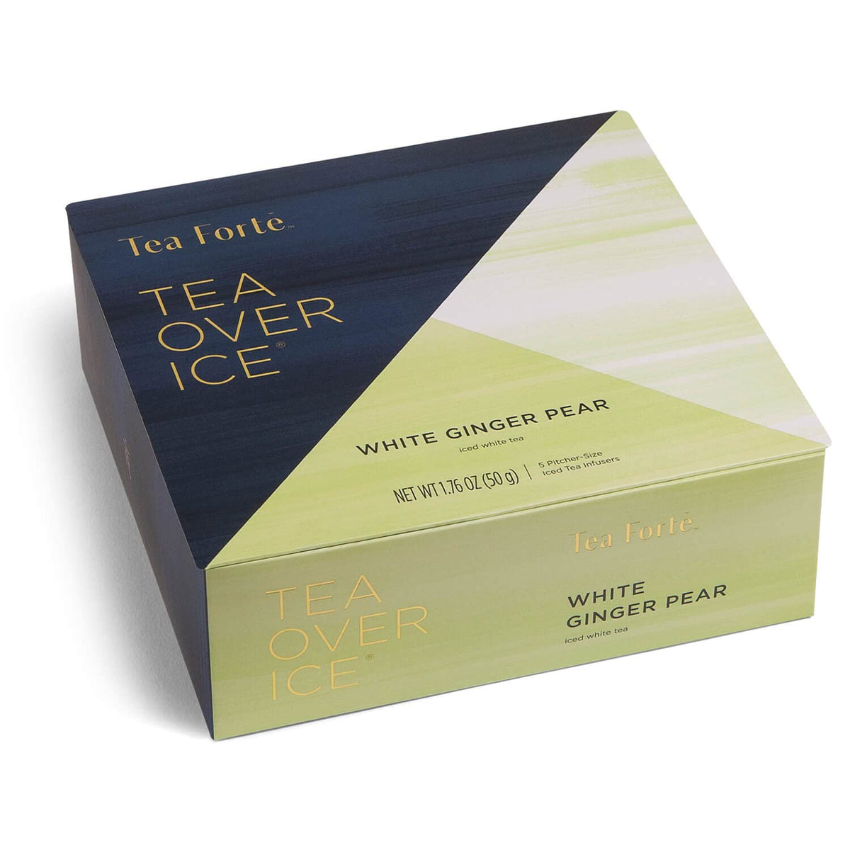 Tea Forte Tea Over Ice White Ginger Pear Tea, 5 Pyramid Infusers