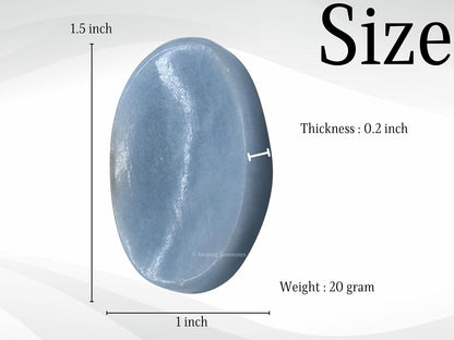 Amazing Gemstone Labradorite Thumb Worry Stone, Anxiety Stone, Healing Crystals - Piedra Crystal Fidget for Gift, Meditation, Calming, Relaxation, Stress Relief - Colors C