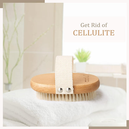 SURDOCA Dry Brush, Body Exfoliating Scrubber, Bath Shower Brushes for Improve Circulation, Cellulite and Lymphatic Remover