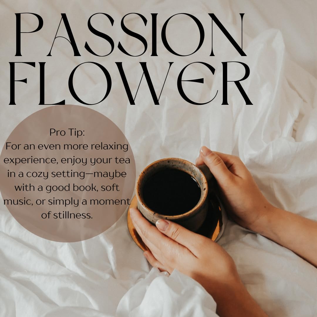 Alebrixes | Passion Flower Herbal Tea (4 oz) | Whole Dried Passionflower Leaf | Te Passiflora - Pasiflora | Relaxation, Focus, Bed Time Tea.