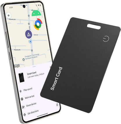 Reyke Android Wallet Tracker Card, Works with Google Find Hub, Rechargeable