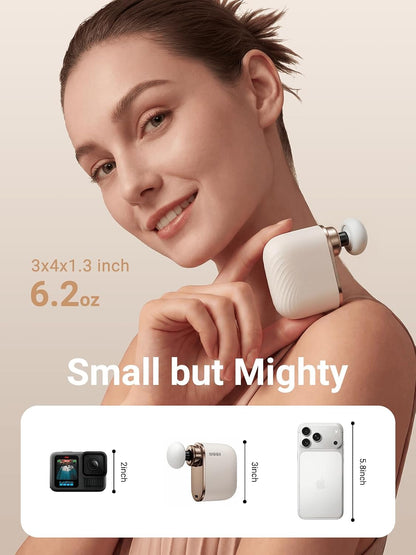 Modi Mini Massage Gun | Portable Powerful 3200RPM Handheld Massager | High Intensity Muscle Massager | Massage Gun Deep Tissue | Lightweight Percussion Body Massager Gun Relief | Airplane Safe