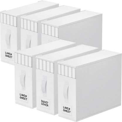 StorageTastic Bed Sheet Closet Organizers and Storage Under Bed Storage