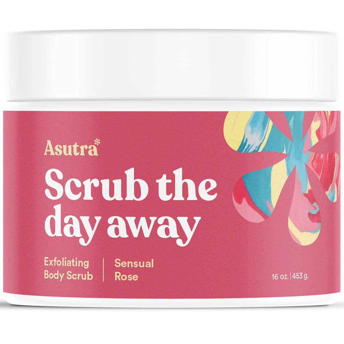 ASUTRA Dead Sea Salt Essential Oil Body Scrub Exfoliator (16 Ounce)