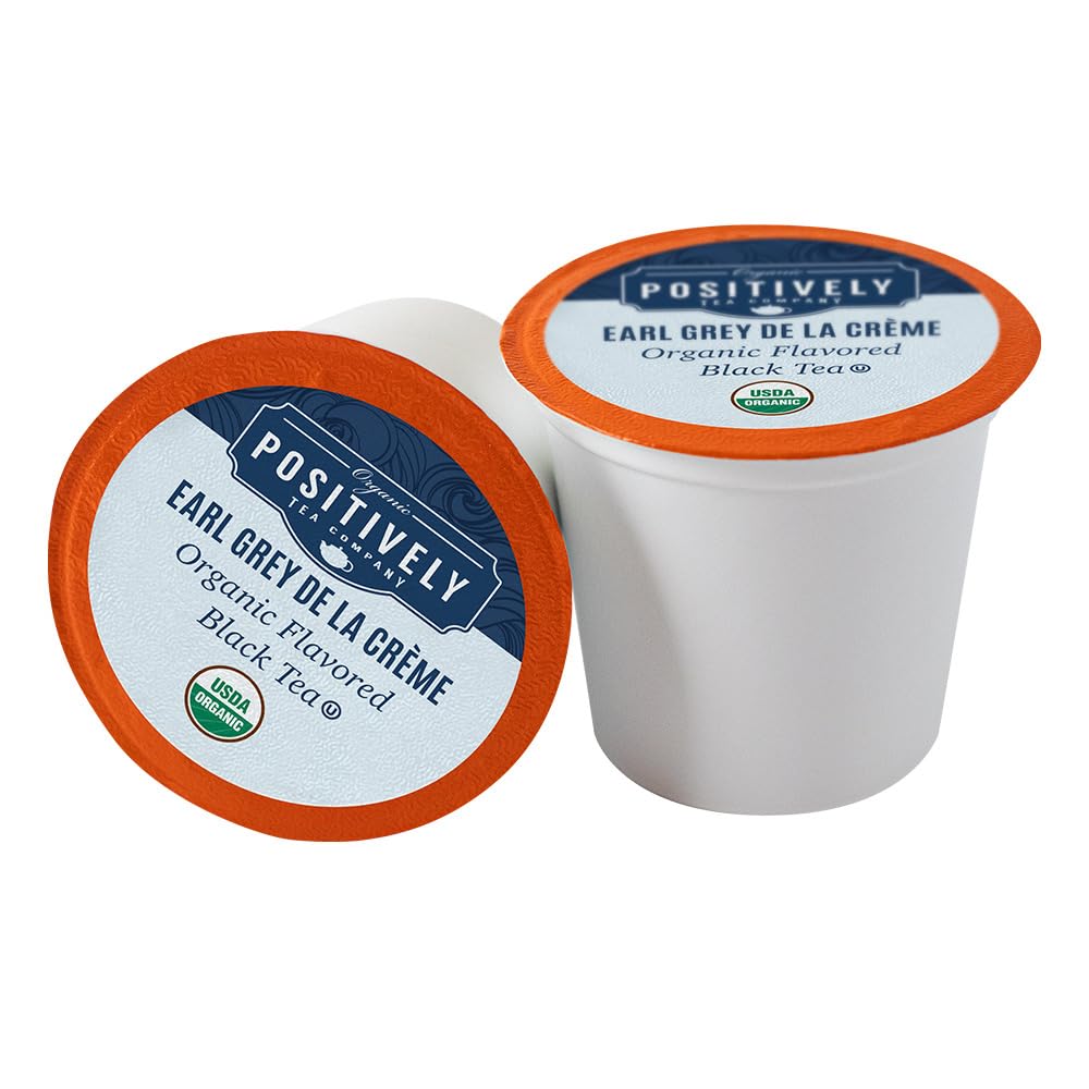 Positively Tea, Organic Earl Grey De La Crème, K-Cup® Compatible, 24 Pods