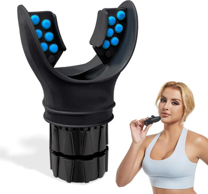 Lung Trainer, Breathing Exercise Device for Lungs, Adjustable Resistance Breathing Trainer for Respiratory Muscle Training | Boost Endurance Performance and Respiratory Fitness