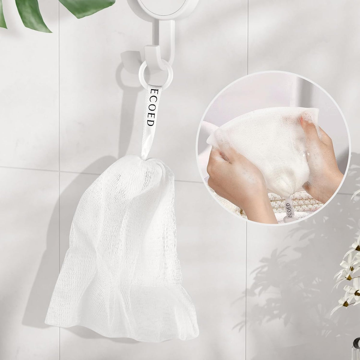 Ecoed Scalp Massager Shampoo Brush, Scalp Scrubber & Exfoliator (Natural)