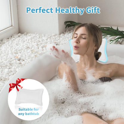 Luxury Bath Pillows for Tub, Slip Resistant Waterproof Bath Pillows for Tub Neck and Back Support with 2 Strong Suction Cups, Relaxing Spa Essentials