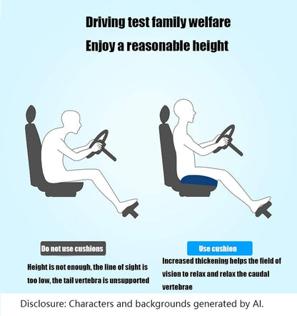WSGJHB Car Booster Seat Cushion Posture Cushion for Long Sitting