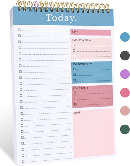 To Do List Notepad - To Do List Notebook for Work with 52 Sheets, Undated Daily Planner Perfect for Enhanced Productivity and Goal Achievement - Green