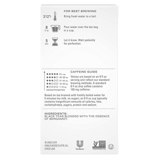 Tazo Earl Grey Black Tea -- 20 Tea Bags - 2 pc