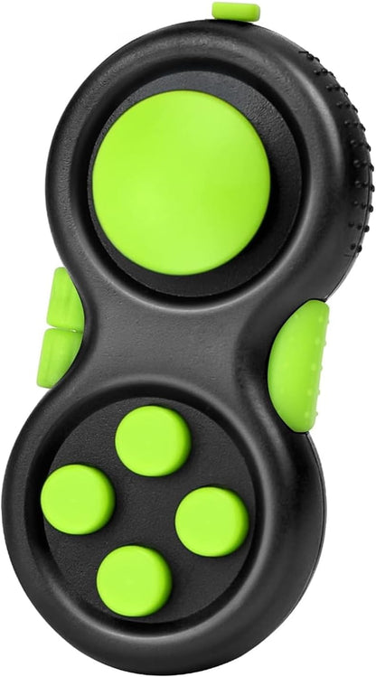Original Fidget Toy Game, Rubberized Classical Controller Fidget Concentration Toy with 8-Fidget Functions and Lanyard - Excellent for Relieving Stress and Anxiety