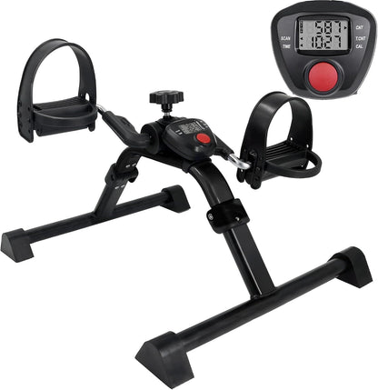 Vaunn Foldable Compact Professional Wrist Arm Leg Strengtheners Pedal Exerciser with Electronic Display for Indoor Exerciser and Physical Therapy