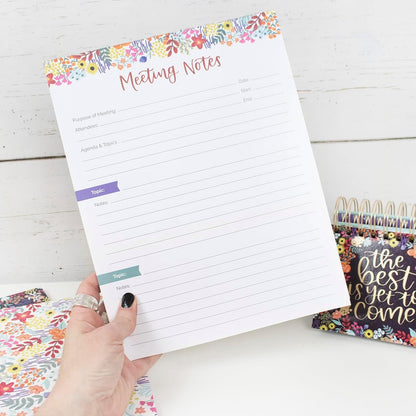 bloom daily planners Horizontal Weekly To Do List Notepad with 60 Undated Sheets - Weekly Desk Planner or Chore Pad with Priorities & Habit Tracker - 8.5” x 11” - Pastel