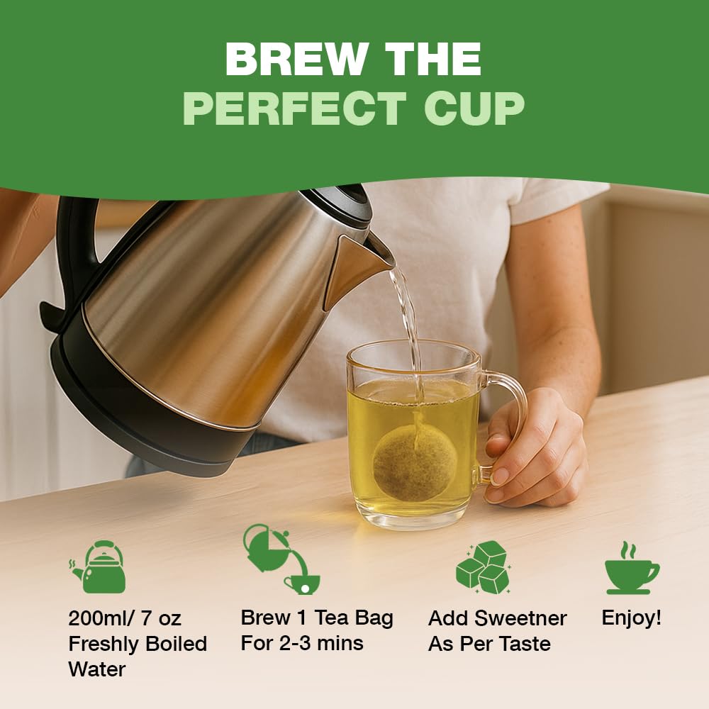 HANDPICK, Organic Chamomile Tea Bags (100 Herbal Tea Bags) Caffeine Free| Premium Floral Chamomile Herbal Tea in Eco-Conscious Teabags | Direct from Source
