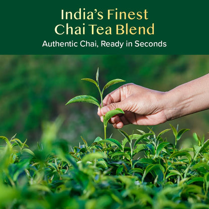 VAHDAM Instant Chai Latte - 10 Sachets (7.7 Oz / 220g) | Authentic Indian Chai with Natural Spices | Just Add Water, No Steeping Required | Creamy Chai Latte Anytime
