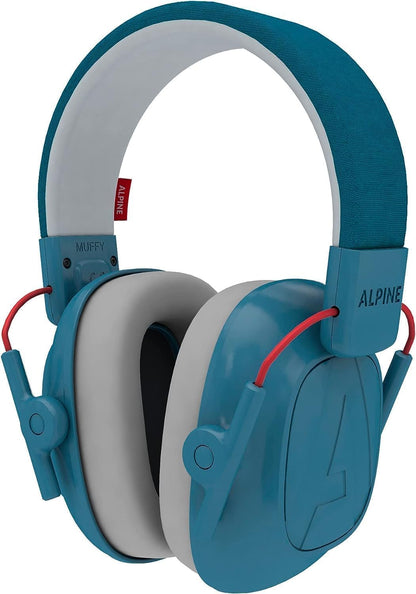 Alpine Muffy Kids - Hearing Protection - CE & ANSI Certified - Adjustable for Ages 3-16 years - Noise Cancelling Headphones - 25dB Sound Reduction Ideal for Protection and Concentration Aid – Black