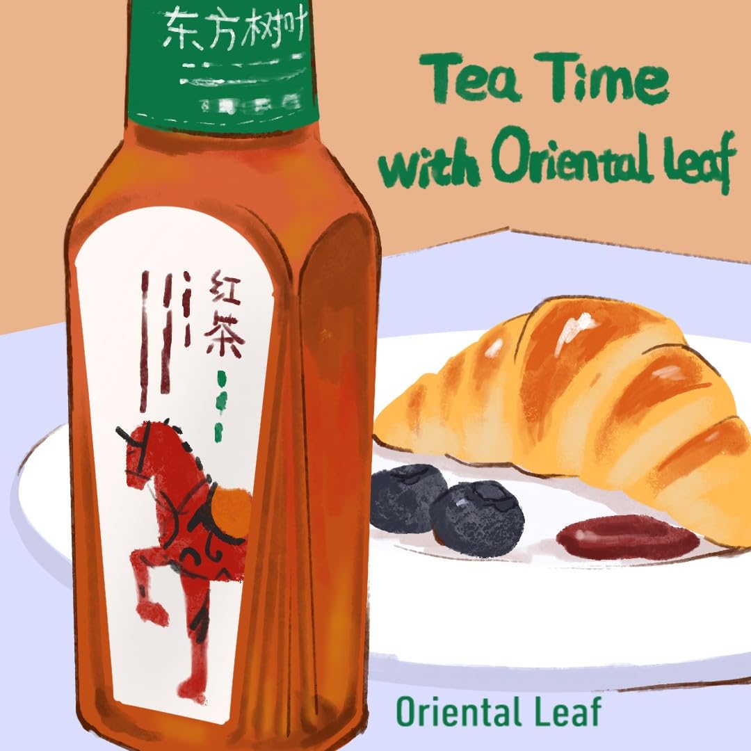ORIENTAL LEAF Black Tea, Unsweetened Iced Tea, 16.9 Fl Oz (15 Pack)