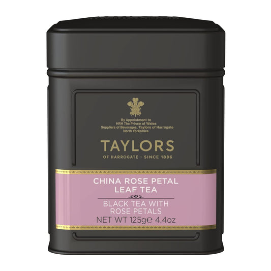 Taylors of Harrogate China Rose Petal Loose Leaf Tin, 4.41 oz
