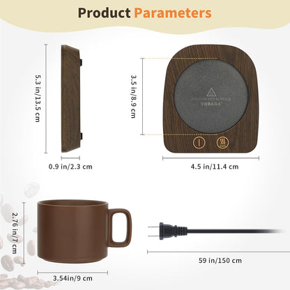 VOBAGA Mug Warmer& Coffee Mug Warmer for Office Desk