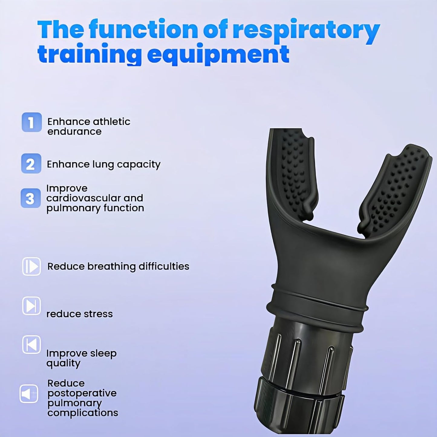 Portable Lung Capacity & Ab Trainer - Adjustable Resistance Breathing Exerciser for Core Strength, Swimming, Martial Arts | Medical-Grade Silicone, Compact Design with Flow Control Valve