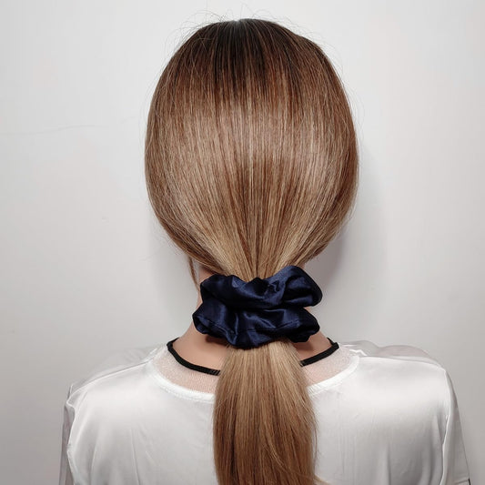 12 Pcs Satin Silk Scrunchies Soft Hair Ties Fashion Hair Bands Hair Bow Ropes Elastic Bracelets Ponytail Holders Hair Accessories for Women Girls (4.5 Inch, Assorted Multi-color)