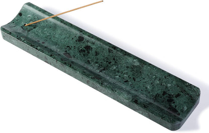 Koville Marble Incense Holder, Incense Holder for Sticks, Incense Sticks Holder Ash Catcher for Meditation Yoga SPA, Natural Stone Incense Burner, Home Table Decor (Grey)