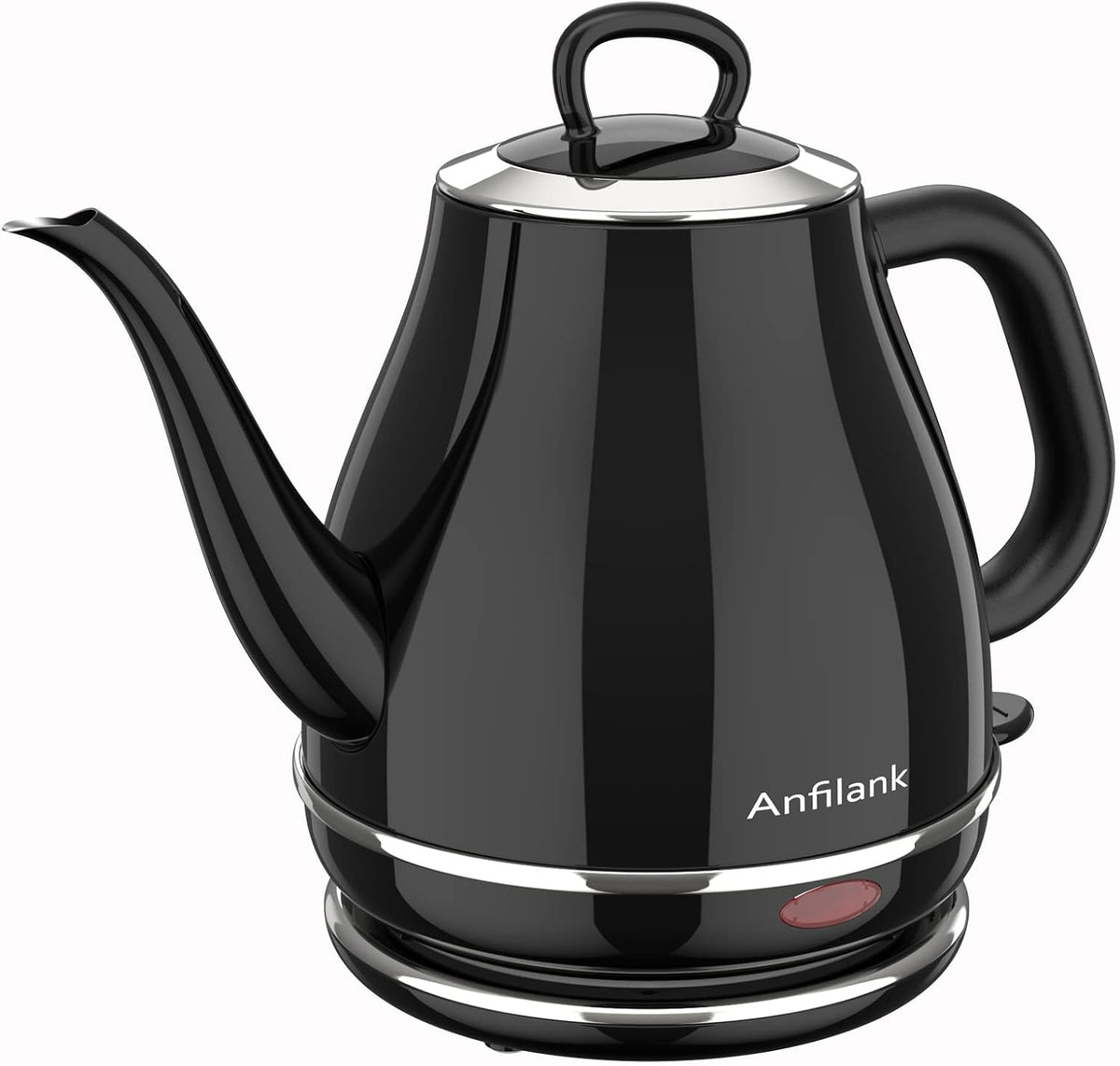 Anfilank Electric Gooseneck Kettle, 1L 1500WFast Boil, 100% Stainless Steel BPA Free Pour-Over Coffee & Tea Kettle,Water Boiler with Auto Shut & Boil-Dry Protectio,Green