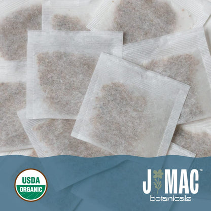 J MAC BOTANICALS, Organic Fennel Seed Tea Bags (100 Count)- Certified by Organic Certifiers, Inc. - Quality Tea From Nile Valley, Egypt, Packaged in the USA
