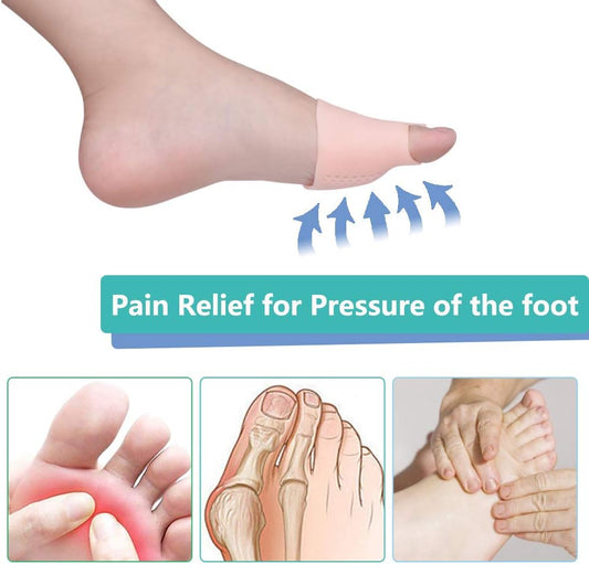 JUMPOW Metatarsal Pads,Toe Separators,Gel Bunion Corrector Cushion,Pink