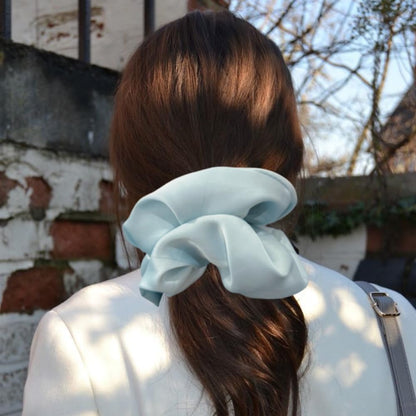 4 Pieces Jumbo Satin Silk Scrunchies for Women 7.2 Inches Large Oversize Scrunchies For Thick Hair Elastic Hair Ties (Pink Mix)
