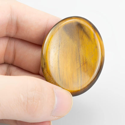 Mix 4pcs Worry Stone for Anxiety, Carved Pocket Thumb Palm Gemstone Natural Chakra Reiki Healing Crystals Therapy for Energy Yoga and Decoration (Mix 4pcs)