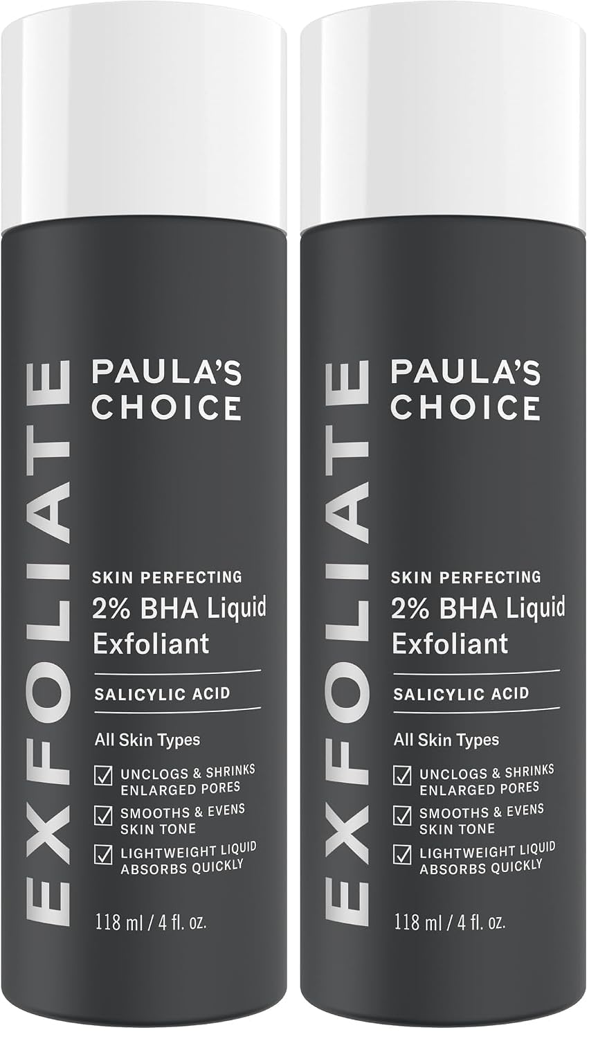 Paula's Choice SKIN PERFECTING 2% BHA Liquid Exfoliant with Salicylic Acid, Facial Polish for Pores, Wrinkles & Fine Lines, Suitable for Blackhead-Prone Skin, Fragrance-Free