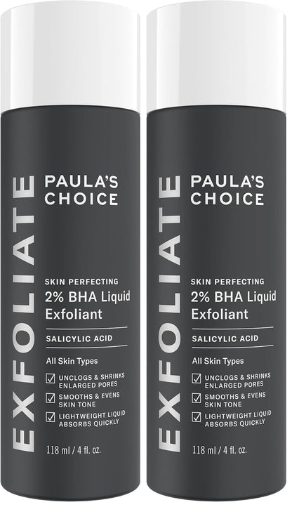 Paula's Choice SKIN PERFECTING 2% BHA Liquid Exfoliant with Salicylic Acid, Facial Polish for Pores, Wrinkles & Fine Lines, Suitable for Blackhead-Prone Skin, Fragrance-Free