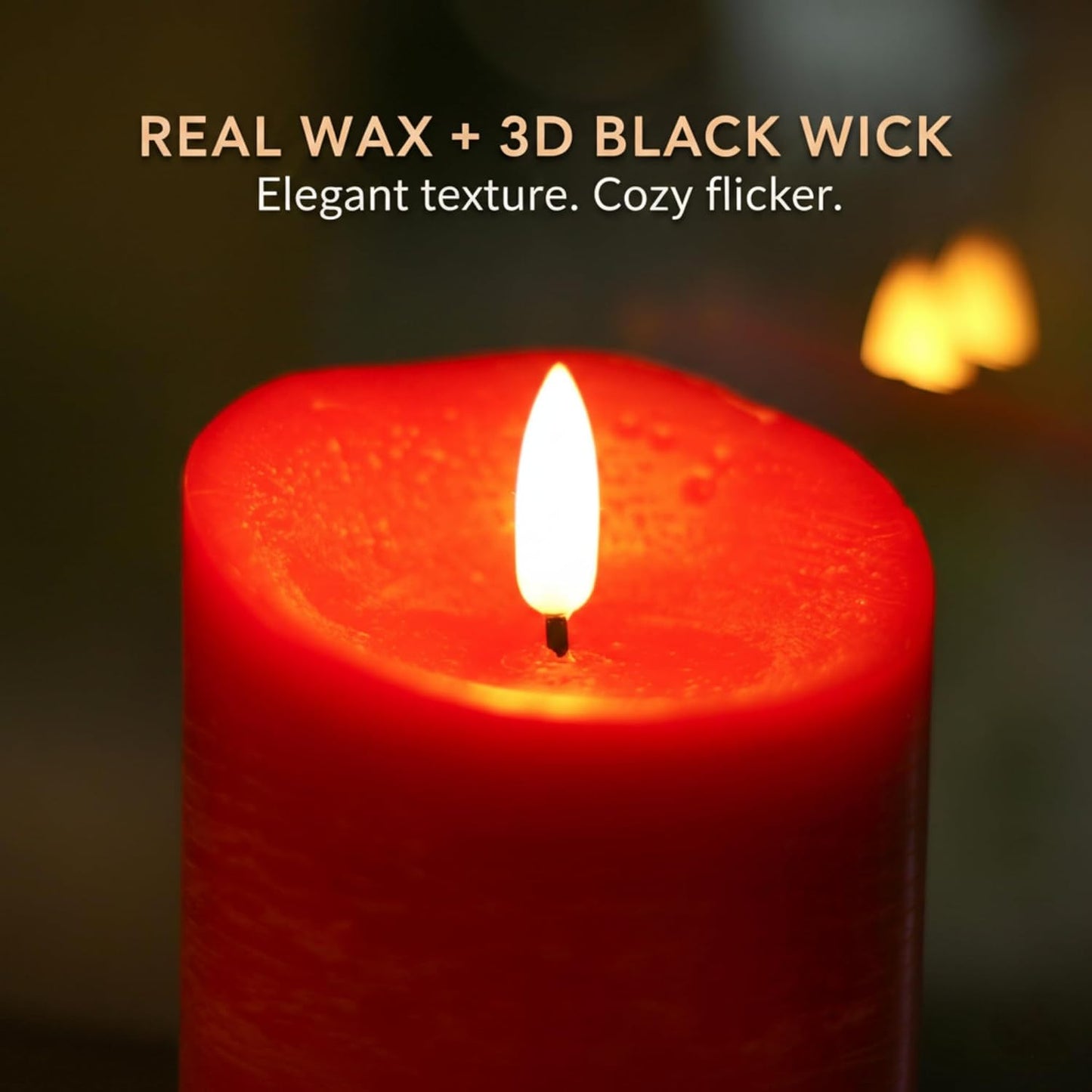 ANGELLOONG Flickering Flameless Candles, Realistic Battery Operated Candles with Remote and Timer, Set of 3 LED Candles for Fall Room Home Wedding Decor Centerpieces Table Party Christmas Decorations