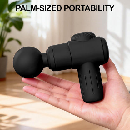 Handheld Massager for Women, Mini Powerful Deep Tissue Massager for Back, Neck & Muscle Pain Relief, Waterproof Portable with 10 Vibration Modes.(Black)