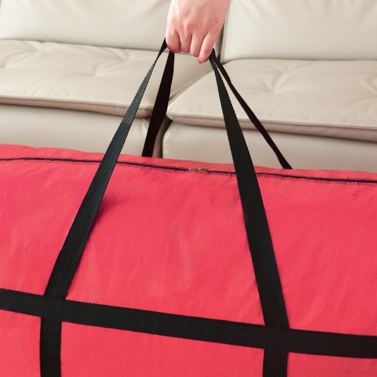 Extra-large Tarp Storage Bag (Black, 45Gal/170L)