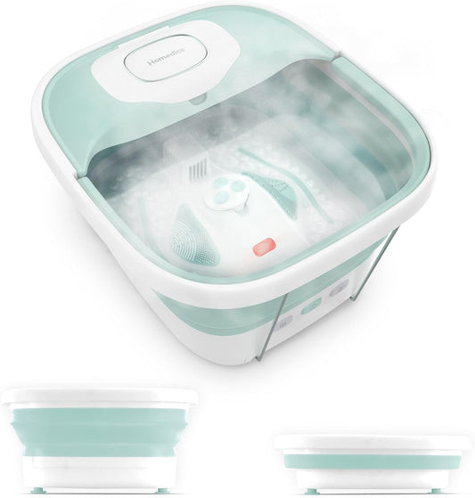 Homedics Smart Space Elite Footbath with Heat Boost, Collapsible
