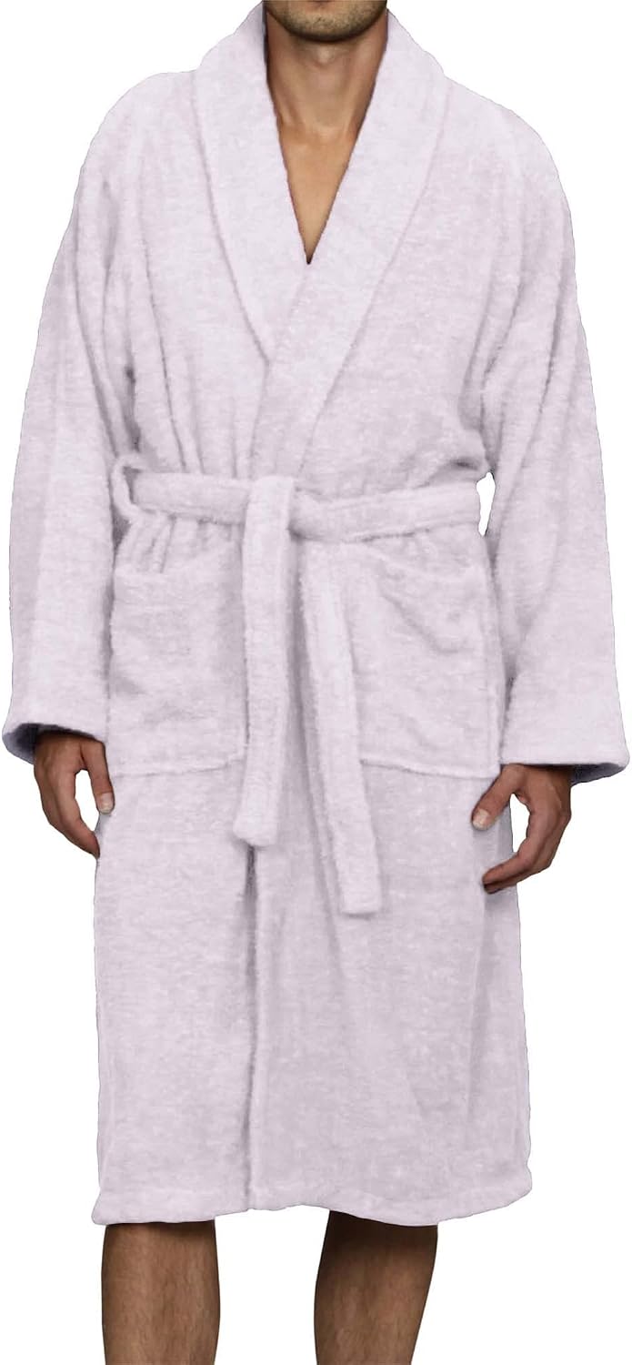 Cotton Unisex Terry Robe, Soft And Absorbent Robes For Men And Women, Bathroom Accessories