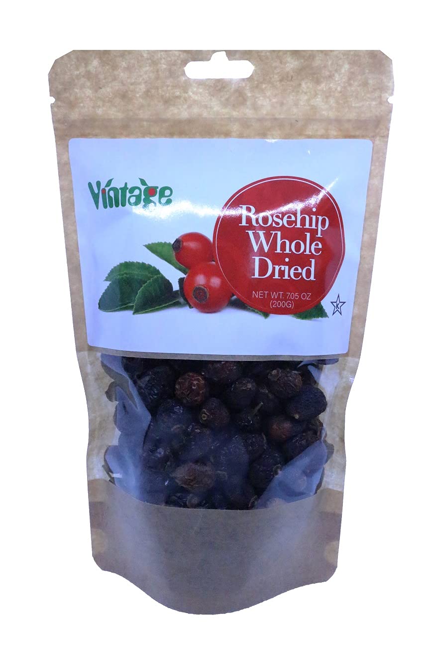 Vintage Dried Whole Rosehip Premium Herbal Tea 200gr